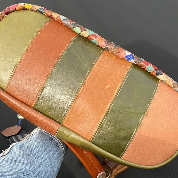 Ameri Leather patchwork leather hobo bag - Picture 8 of 13